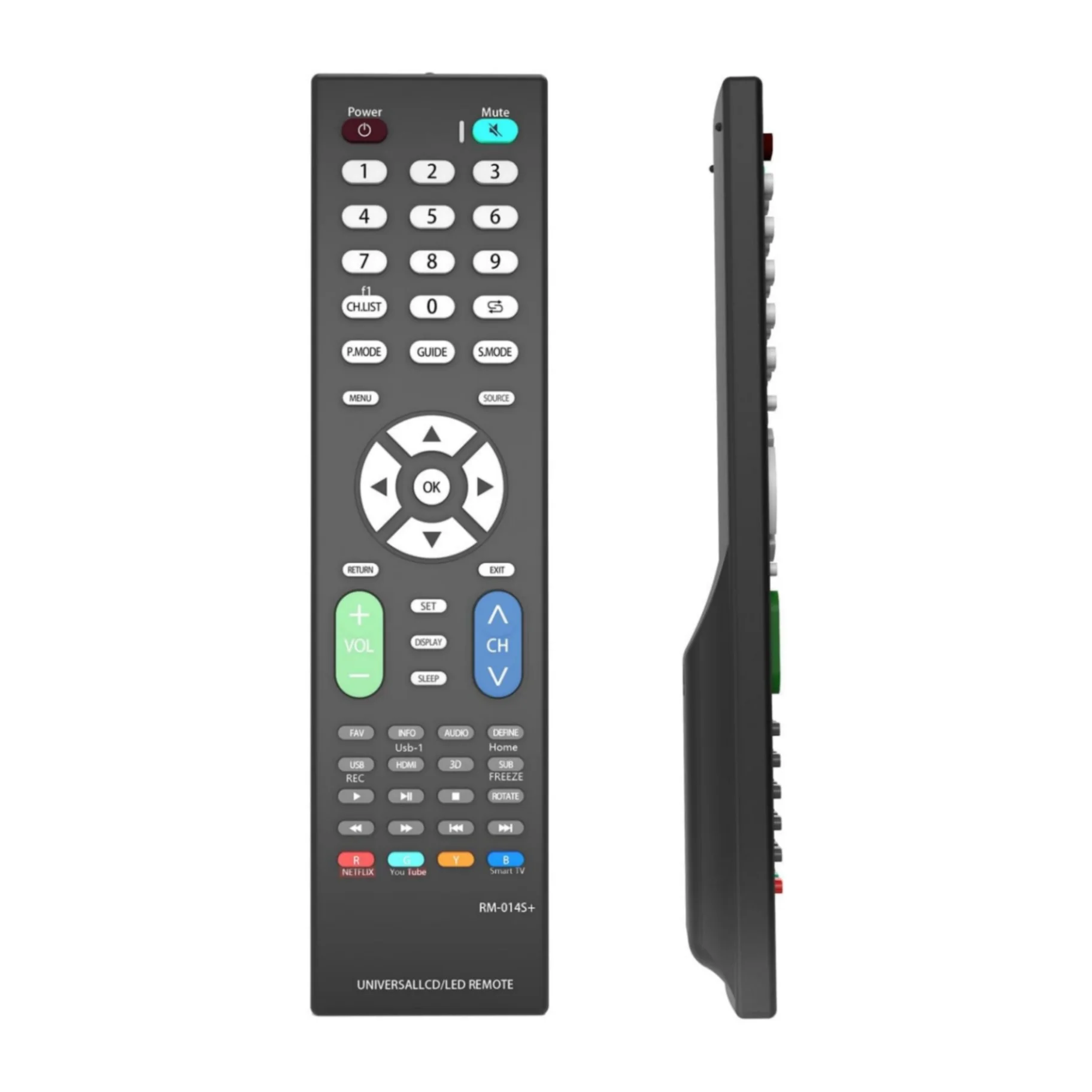 Substituição de controle universal RM-014S + para Sam *sung, para L * G, para RCA, para Sony, para Sharp, para Panasonic, para Toshiba, para Hitachi e San