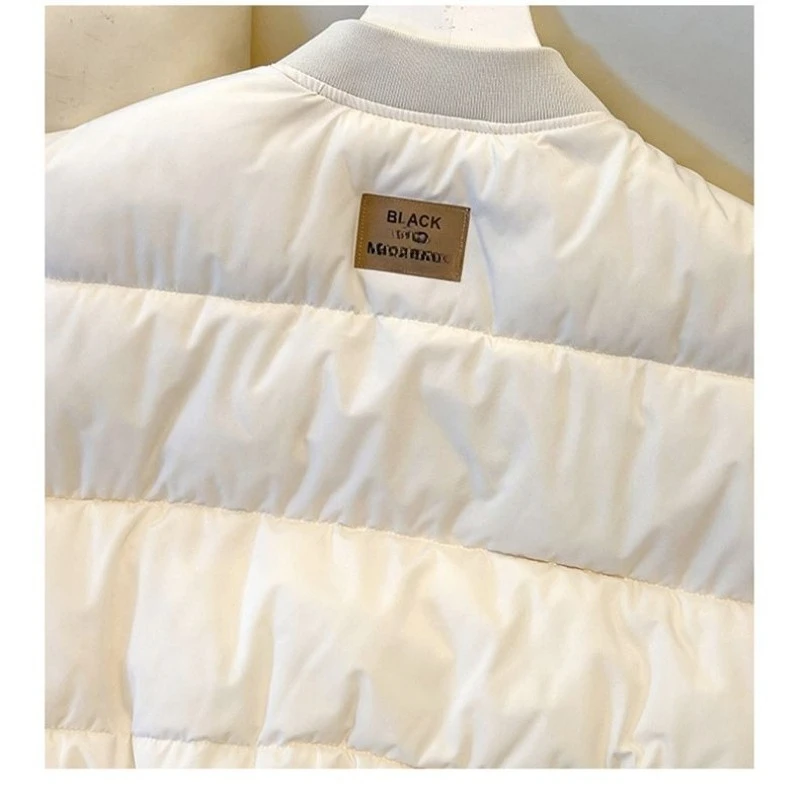 Veste chaude à fermeture éclair pour femmes, gilet court léger rembourré en coton, vêtements d'extérieur matelassés, manteaux courts décontractés, Chic, épais, sans manches