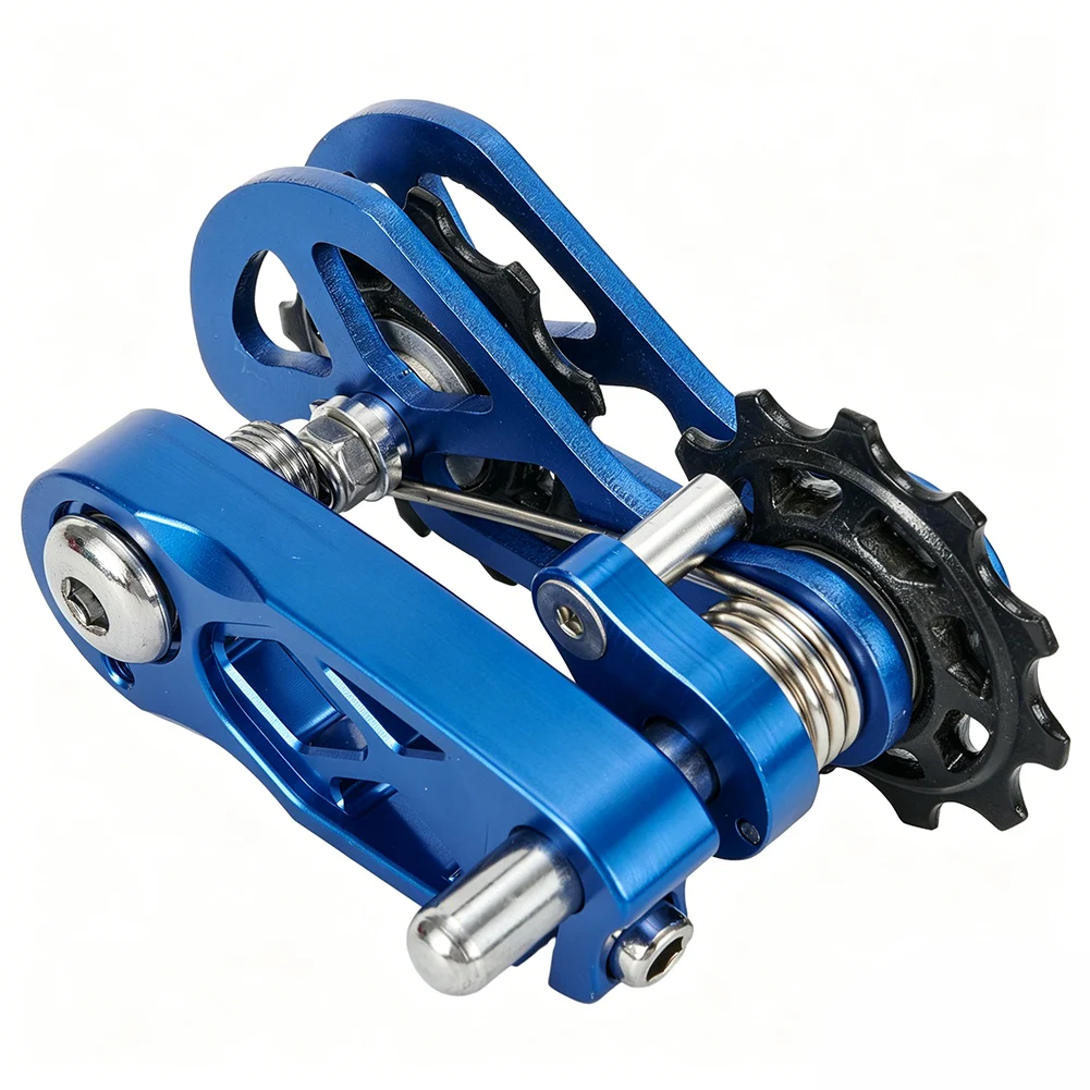 Fahrradkettenspanner aus Aluminiumlegierung, Single-Speed-Konverter, Kettenführung, Anti-Drop-Verbindung für 8- bis 12-Gang-Ketten, Fahrradteile