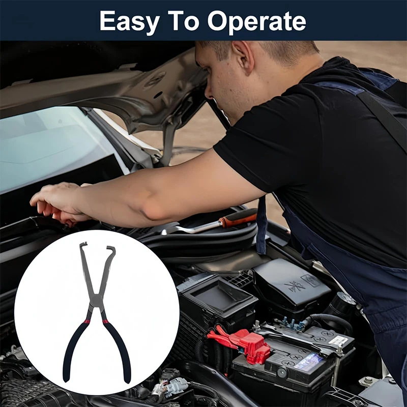 Car Electrical Disconnect Pliers 37960 Automotive Electrical Connector Pliers Long Spark Plug Removal Pliers Hose Pipe Fuel Line