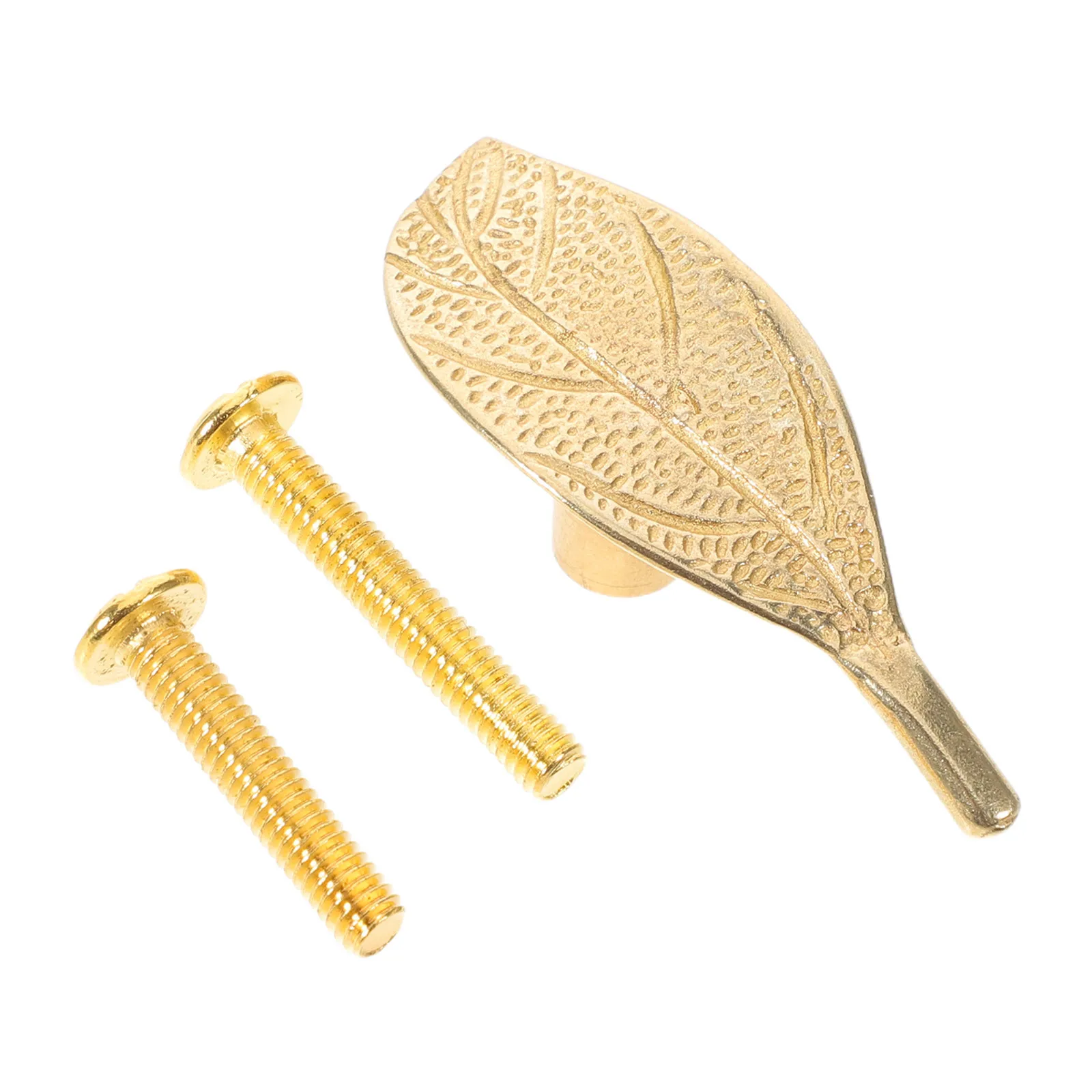

Single Hole Solid Brass Leaf Drawer Pulls - Rustic Modern Cabinet Knobs for Kitchen Dresser Cupboard Wardrobe Handles Farmhouse