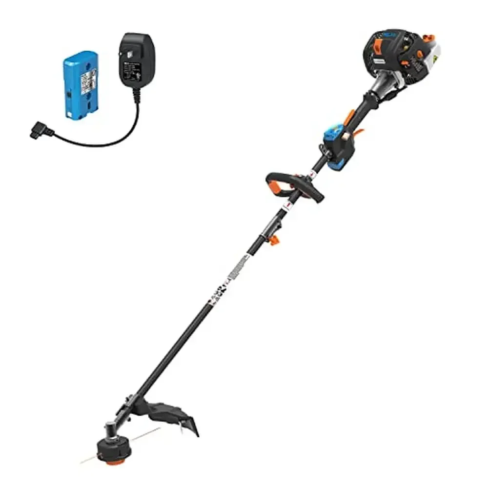 NPTGSP2617A No-Pull Gas Grass Trimmer with Electric Start 26cc 2 Cycle 17-Inch