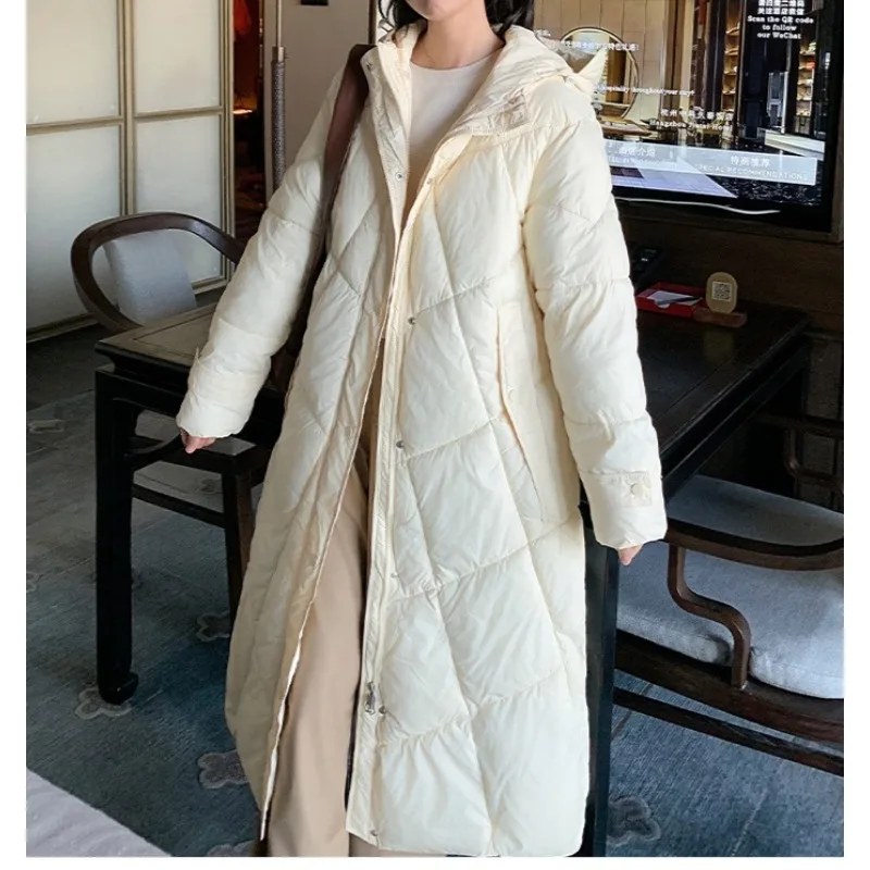 ملابس نسائية مبطنة جديدة لعام 2025 سترات شتوية متوسطة الطول سميكة سترات قطنية فضفاضة #4