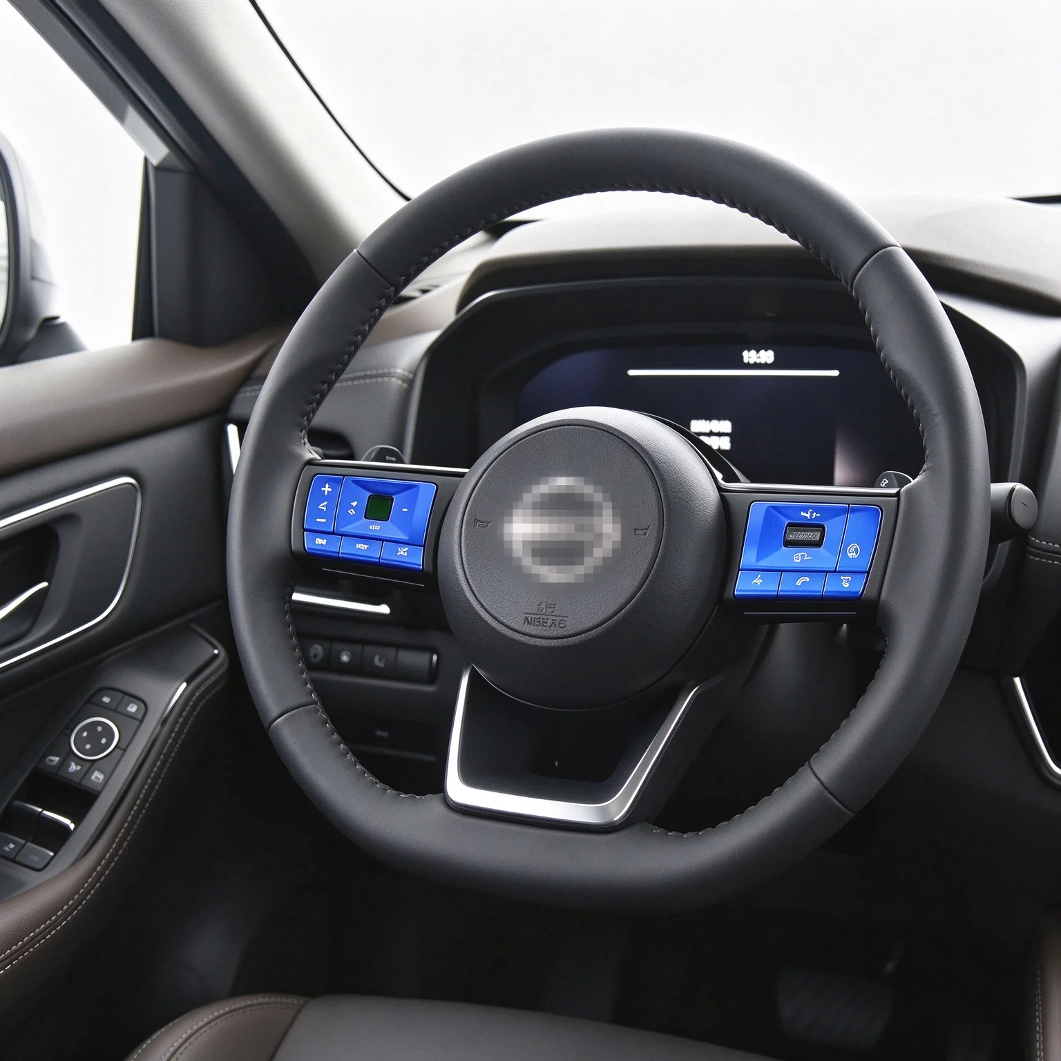 For Nissan Qashqai J12 2016-2021 and X-Trail T33 2022-2026 steering wheel button cover trim aluminum alloy decorative sticker