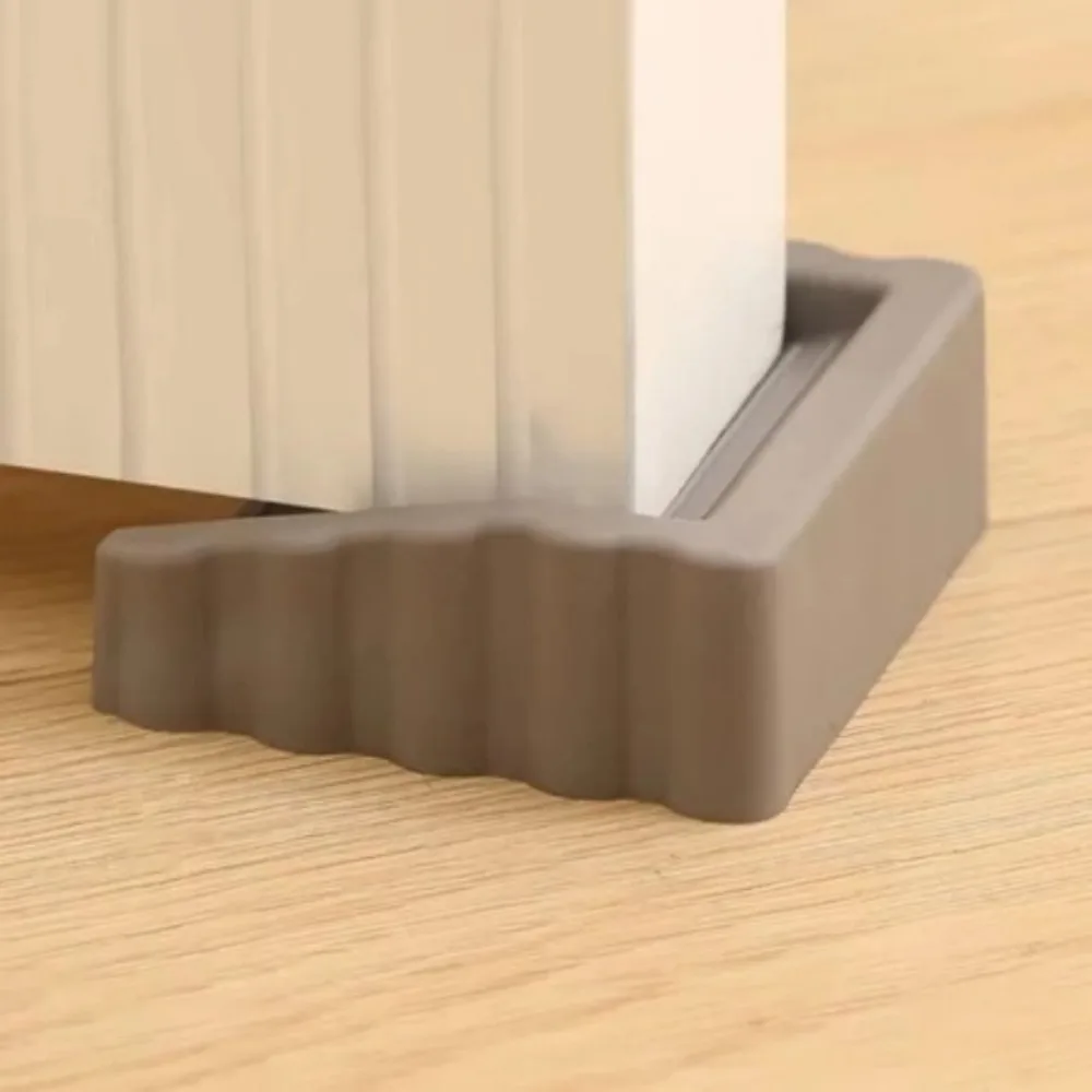Two-Way Non Slip Door Stop Wedge Rubber Small Cube Doorstops Door Stops for Bottom of Door on Home Office Workshops Stop Wedge