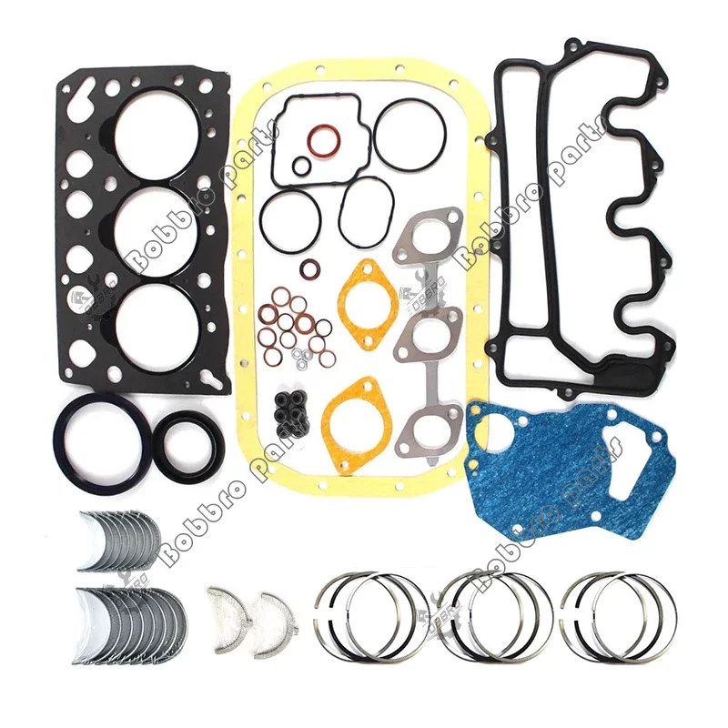 

3LB1 Full Gasket Kit With Piston Rings Bearings For Isuzu Engine Fit Sumitomo Mini Excavator SH25J SH28J SH30JX