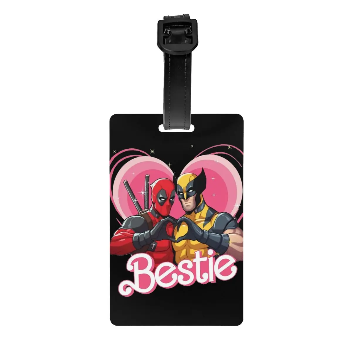 

Luggage Tag Cute Besties Forever Deadpool Superhero Portable Label Name ID Address Luggage Bag Case Tags Men Baggage Tag Gifts