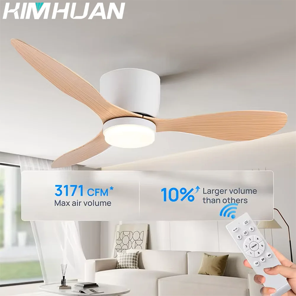 

Ceiling Mounted FanLight Intelligent Ceiling FanLamp Bedroom Restaurant Household Lowfioor Electric Fan CeilingLamp Nordic Style