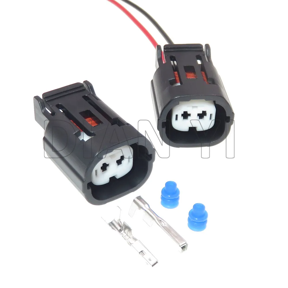 

1 Set 2 Way Auto Waterproof Socket AC Assembly Car Battery Capacitor Resistance Protector Connector MG644146 For Hyundai KIA