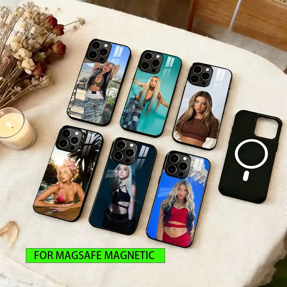 

Singer Lola indigo Phone Case For iPhone17,16,15,14,13,12,11 Plus,Pro Magnetic For Magsafe Wireless Charging