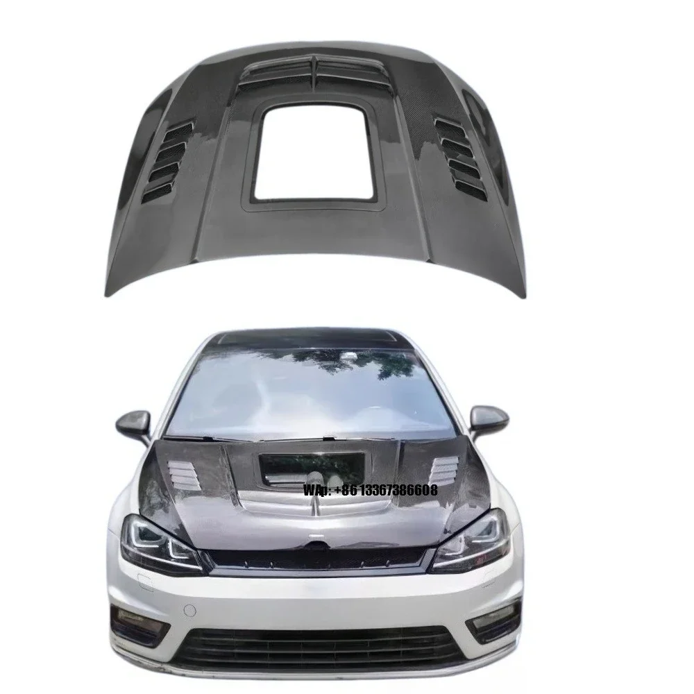 

CMST Style New Wet Carbon Fiber Hood with Bolts for VW Golf MK7 / MK7.5 GTI R 2014-2019