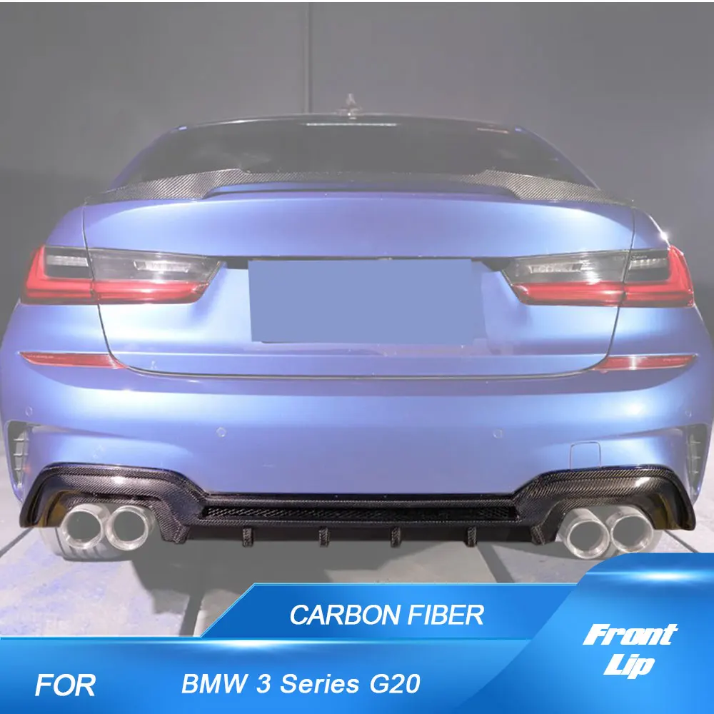

Карбоновый/FRP задний диффузор-спойлер для BMW 3 серии G20 2020-2022 M-Sport, накладка на задний бампер