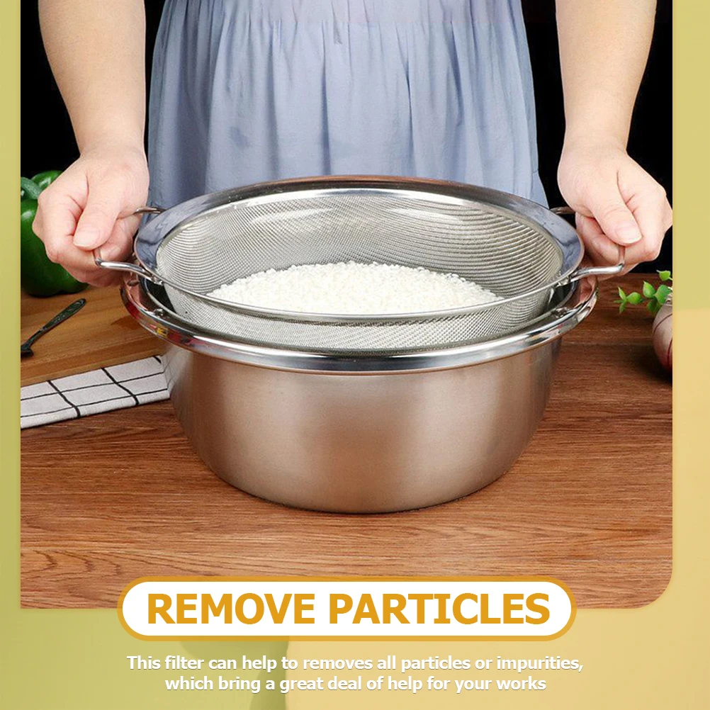 

Filter Oil Leakage Spoon Paint Strainer Bucket Fine Mesh Large Stainless Steel Sieve Mini