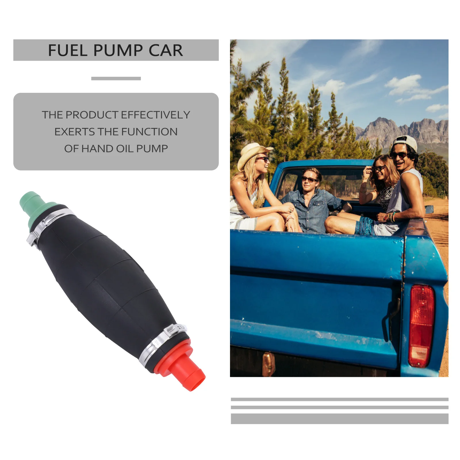 

1pc Large Hand Fuel For Motorcycle Boat Car Oil Water Transfer Manual Siphon Pump Tool Fuel Transfer Pump