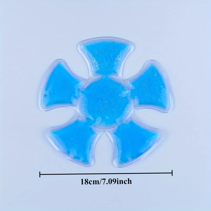 Blue PVC Gel Ice Pack - Adjustable Cooling Pad for Helmets & Hats | Reusable Cold Compress Travel Portable Outdoor Accessory image 4