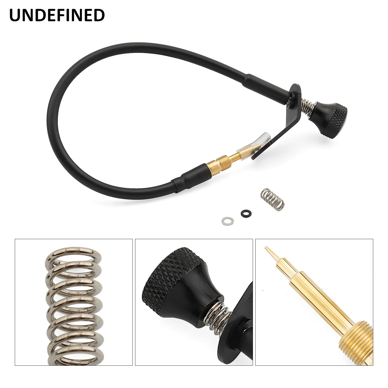 Carburetor Idle Adjustment Screw For Honda XR650L 1993-2025 Brass Extended Length Chrome/Black 2 Colors Available view 5