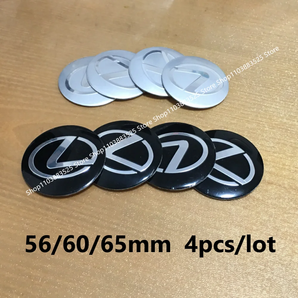 

4pcs 56/60/65mm Car Wheels Center Cap Hub stickers For Lexus LS LC RZ RX IS350 ES300 GS350 CT200h GX460 LX570 RX500h NX300 UX260