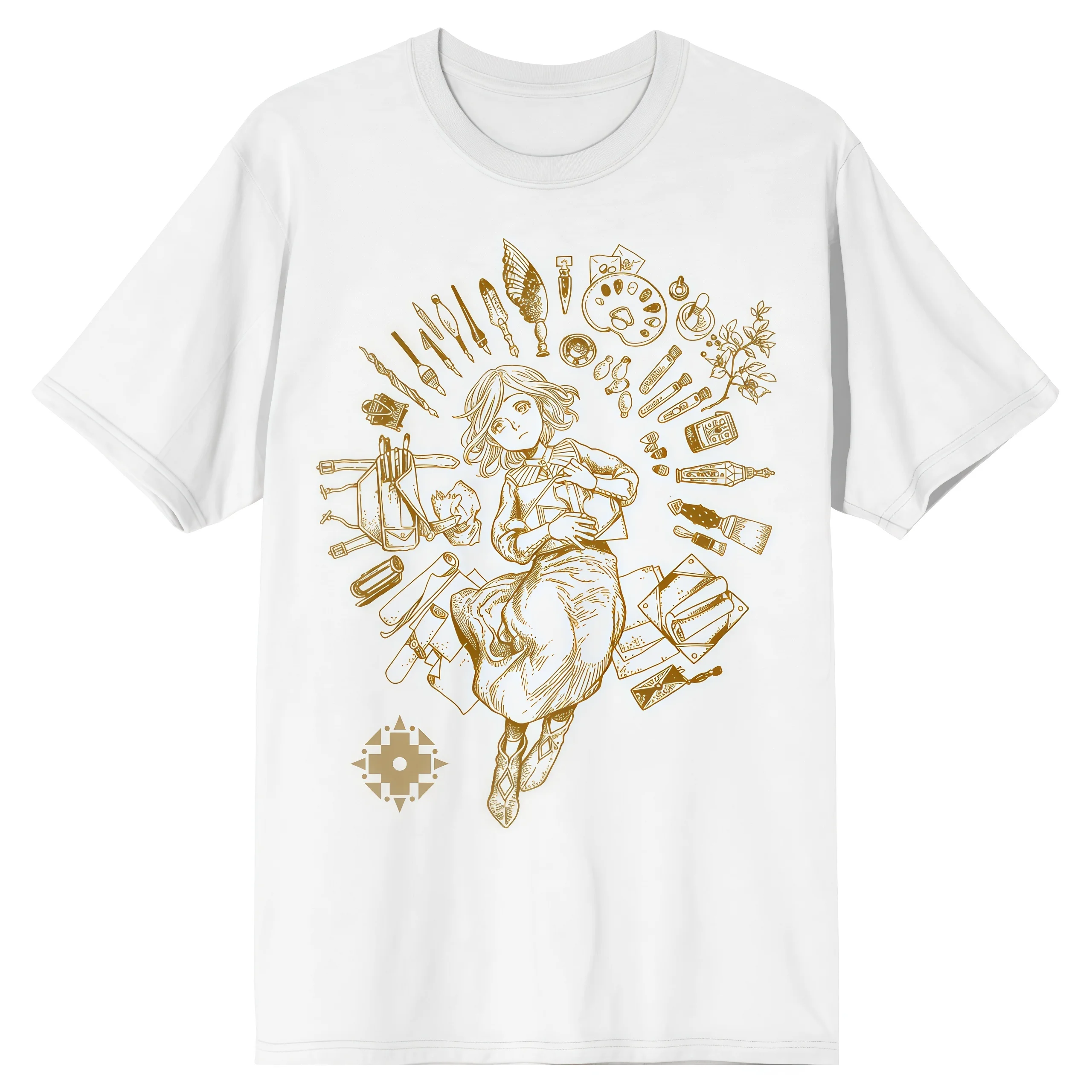 Bioworld Witch Hat Atelier T-Shirt 2026 Summer Men's Women's Extra Large Casual Cotton T-shirt Retro Street Clothing Y2k Style