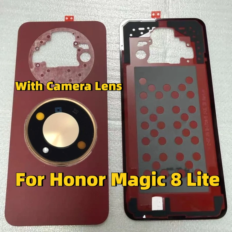 For Honor Magic 8 Lite MTN‑NX1M Back Cover For Magic8 Lite MTN‑NX3 Back Battery Cover Case With Camera lens