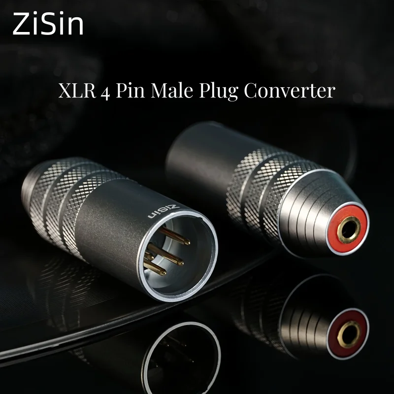

ZiSin-314 XLR 4Pin Male Plug Converter to 2.5mm 3.5mm 4.4mm 1/8" TRS Mini Jack Female Stereo Microphone Adapter Audio Connector