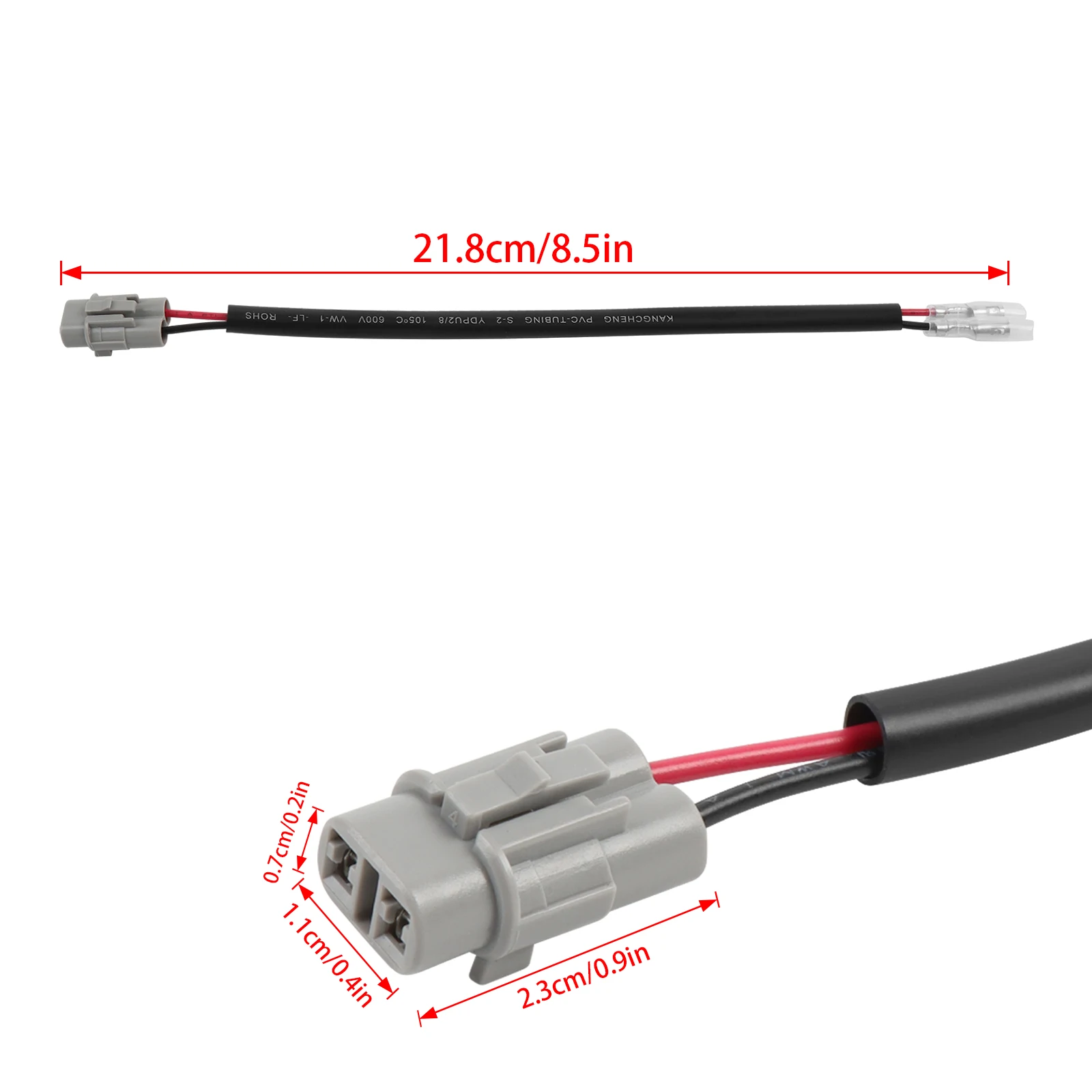 For Kawasaki Ninja ZX-4R ZX-4RR ZX400 ZX 6R H2 H2R SX ZX1002 License Plate Light Wire Adapter Plug Connector Z900RS Versys 1000