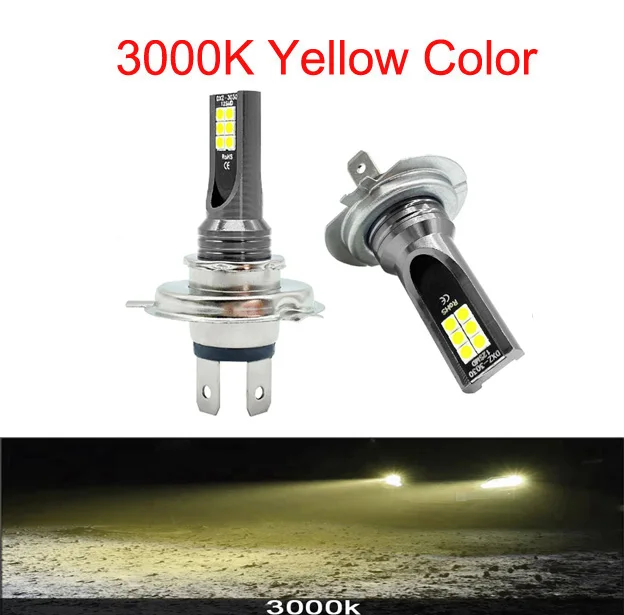 2 Stuks Super Heldere H4 H7 Led Lamp Auto Koplamp Motorfiets H1 H3 H8 H9 H11 Auto Mistlampen 9005 9006 HB3 HB4 Licht 12V 24V 80W