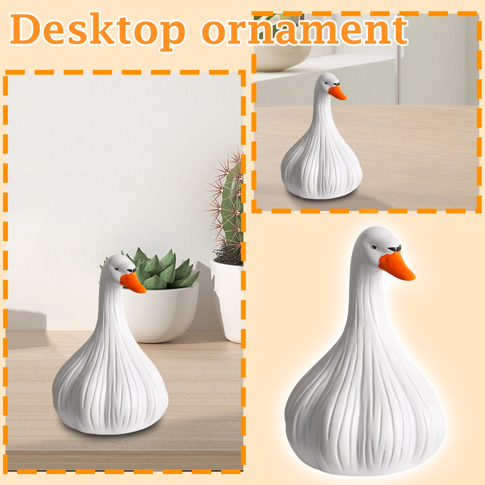 Garlic Duck Ornaments Are No Big Deal Creative Table Accessories Home Decoration Decompressing Emotional Stability and Healing