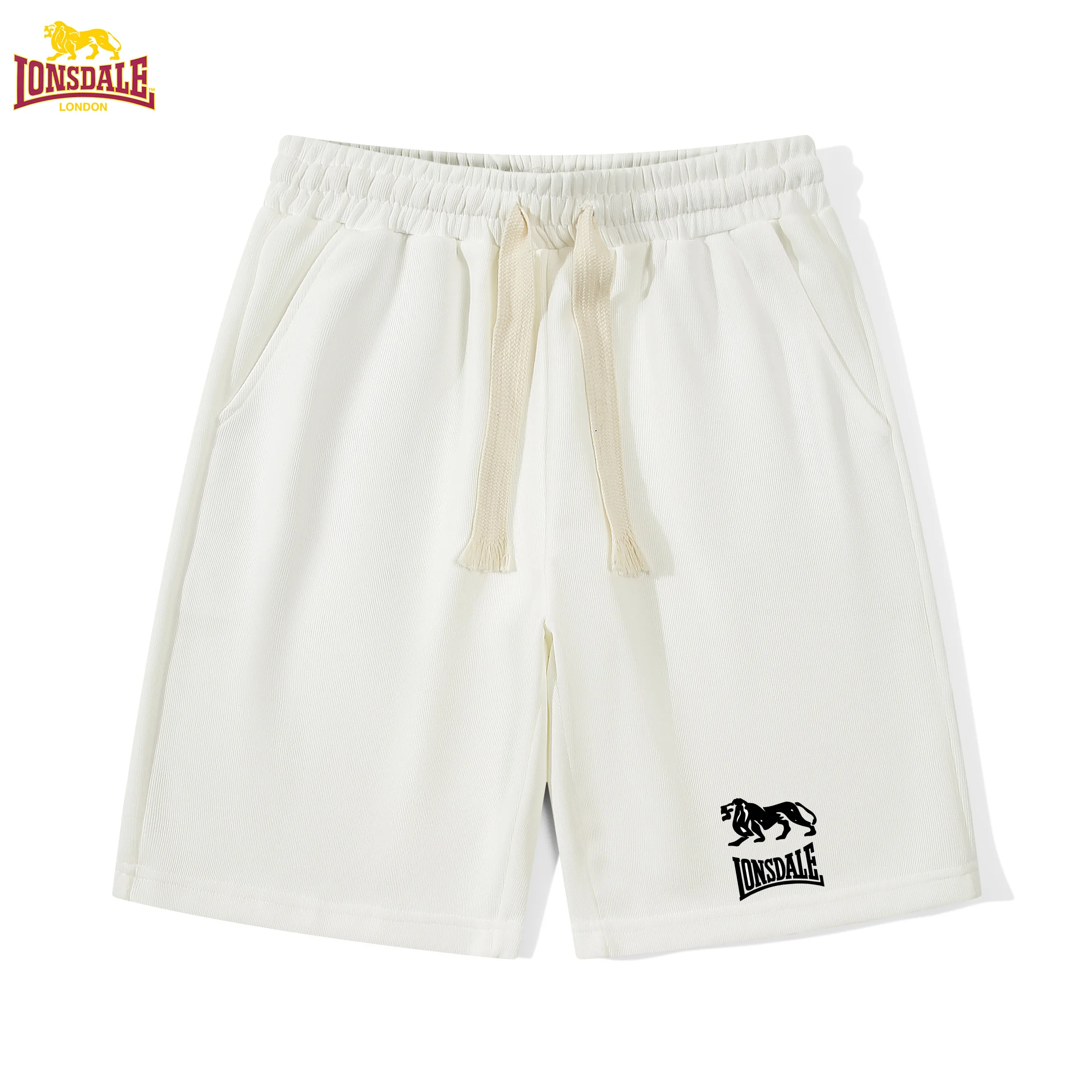 

Новая мужская спортивная сумка LONSDALE, прочные пляжные шорты с веревочной застежкой, летние шорты, узкие брюки, пояс на шнурке, боковой карман на молнии.