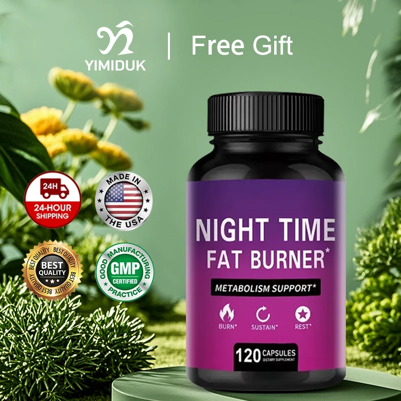 

Капсулы для сжигания жира в ночное время с мелатонином, подавляющие аппетита для похудения, сна, метаболизма, капсулы без ГМО 120