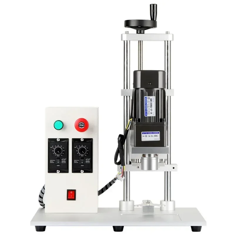 Capsuleuse Électrique pour Bouteilles Rondes en Plastique, Machine à Capsuler les Conserve de Verre