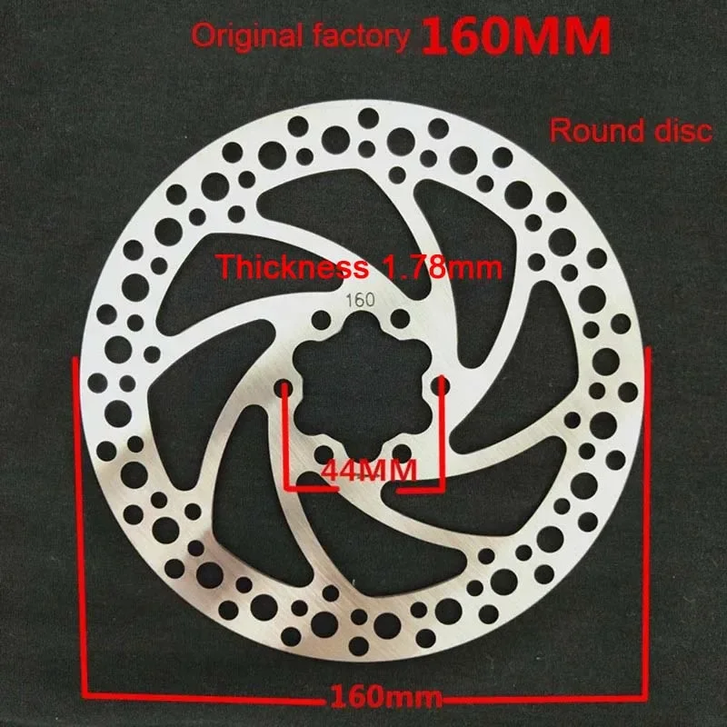 New Outdoor Cycling Disc Brake Piece Rotor 140/160/180/203mm Stainless Steel Disc Brake Electric Scooter Brake Pads with Screws