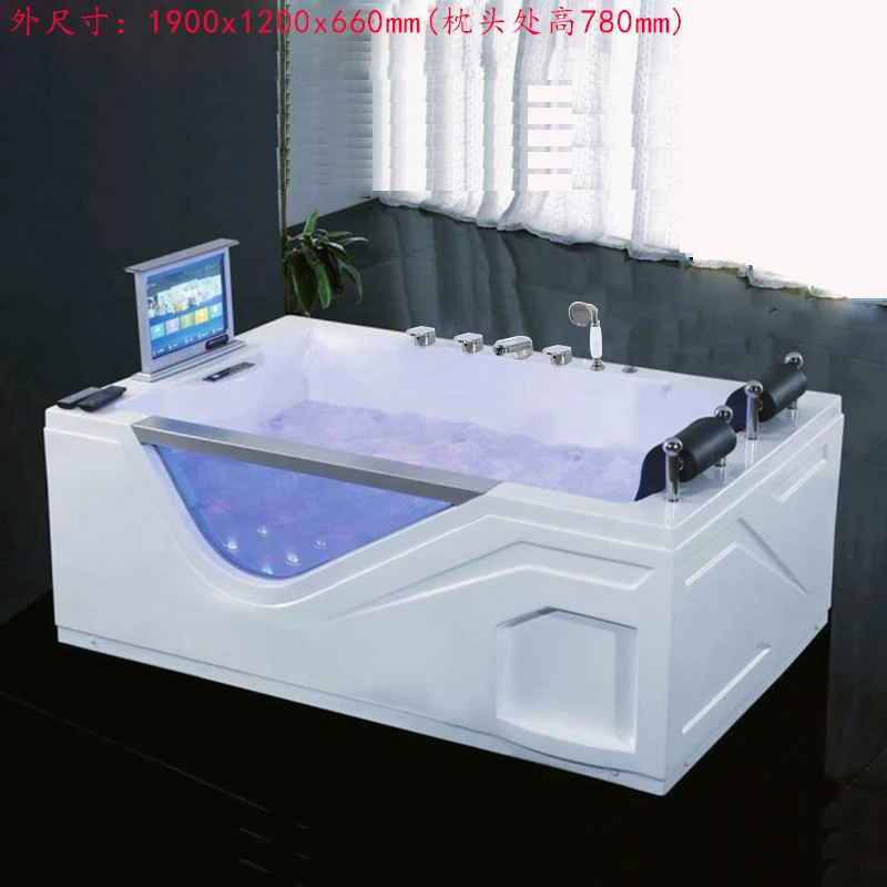 Rectangle glass skirt surf bubble Jacuzzi single double acrylic 1.6789 meters 5103