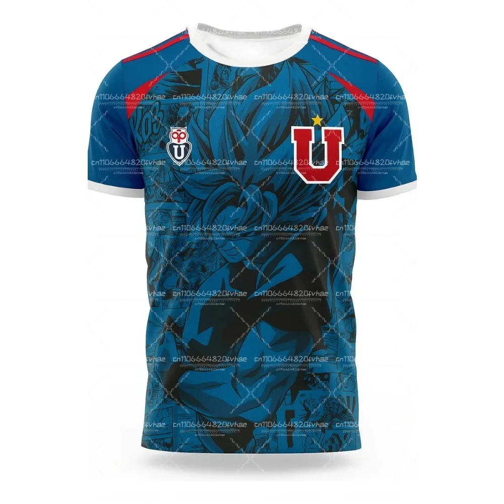 Camiseta Deportiva de Anime Japonés 2026, Dragon Ball Goku Chile UCH, Edición Especial, para Niños y Adultos, Corte Holgado para Hombre