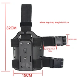 GL17 M9 SIG P226 Anti slip Handgun Holster Thigh Platform Shooting Hunting Accessories Falling Leg Holster Blade Adaptor