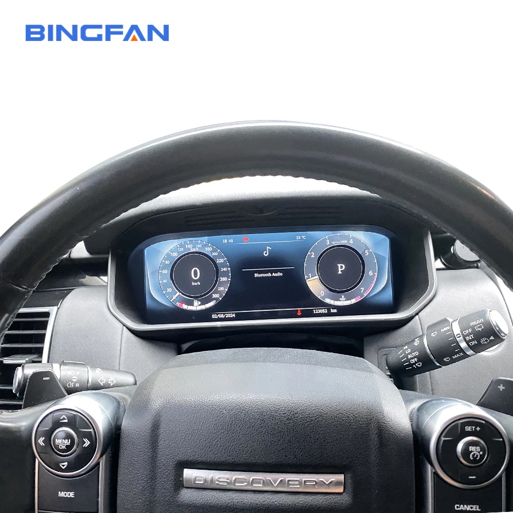 For Rover Land Rover Discovery 5 2017-2021 Dashboard Cluster Screen Digital Speedometer LCD Instrument Panel 4+3 Colour UI