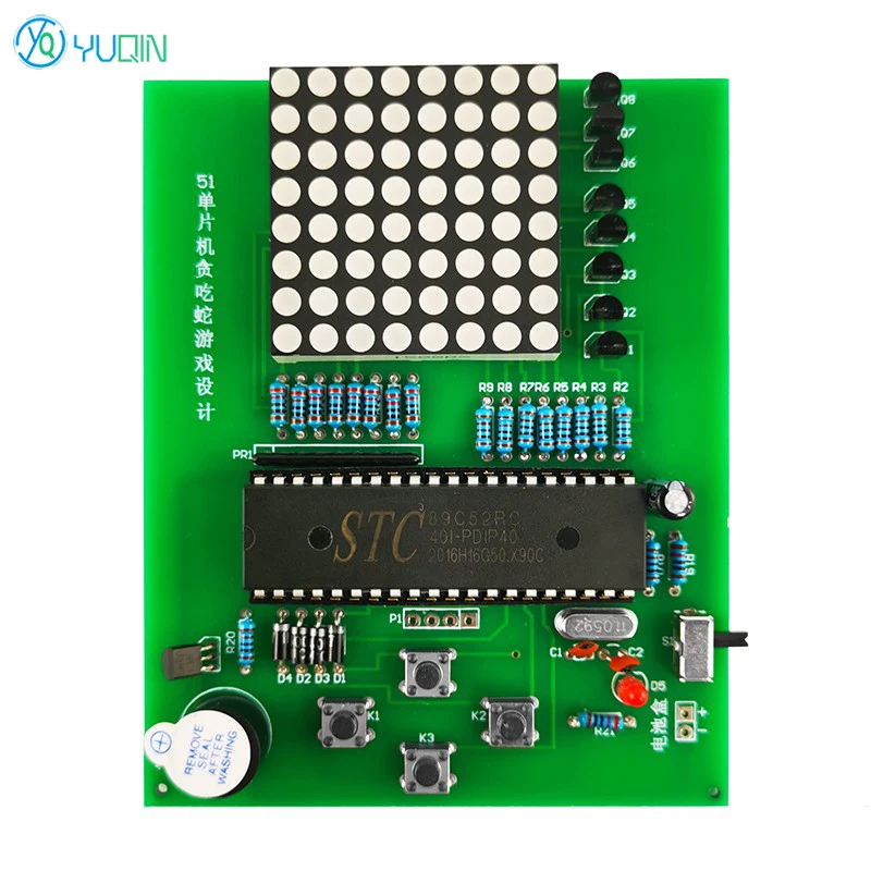Gluttonous Snake Game Machine Circuit Board Welding Kit DIY Making  Electronic Skills Training