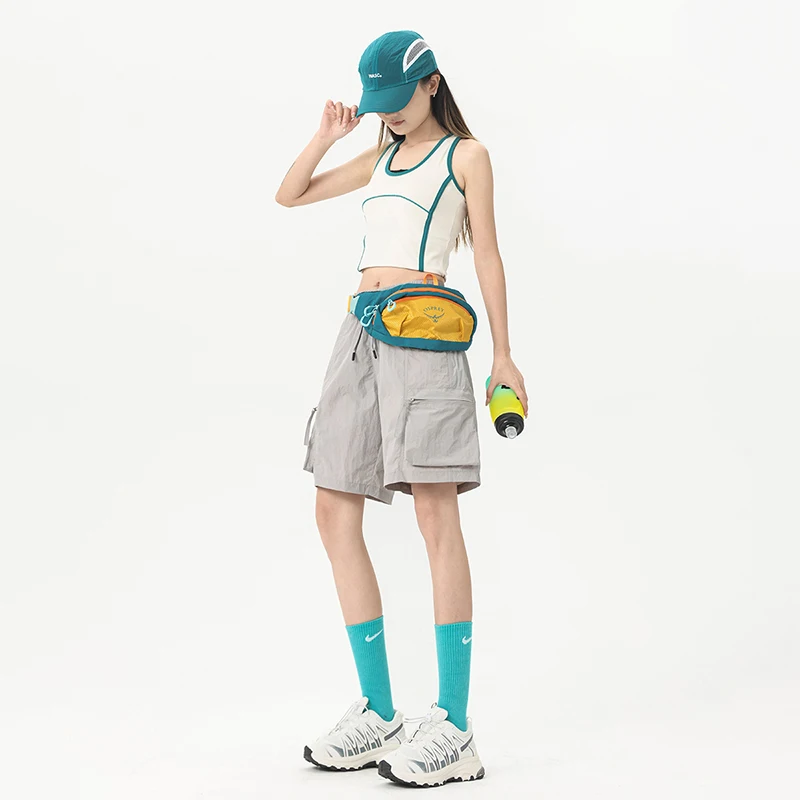 

American Retro Workwear Shorts Women Outdoor Casual Loose Five-Point Short Pants 2026 Summer Versatile Comfortable Hiking Shorts