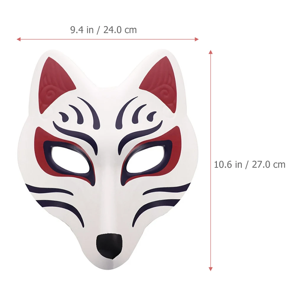 

Fox Masked Props Animal Masks Cosplay Red Carpet Party Decorations Face Kitsune Masquerade Eva Man