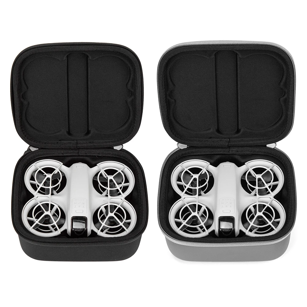 حقيبة تخزين محمولة من مادة EVA مقاومة للماء بغطاء صلب حقيبة يد مقاومة للسقوط لملحقات وحدة التحكم في الطائرة بدون طيار DJI NEO