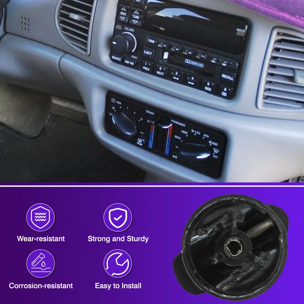 

Car A/C Air Conditioner Heater Knob Control Blower Fan Knob Switch For Buick Century 2000-2005 Regal 2000-2004 9360784, 9363337