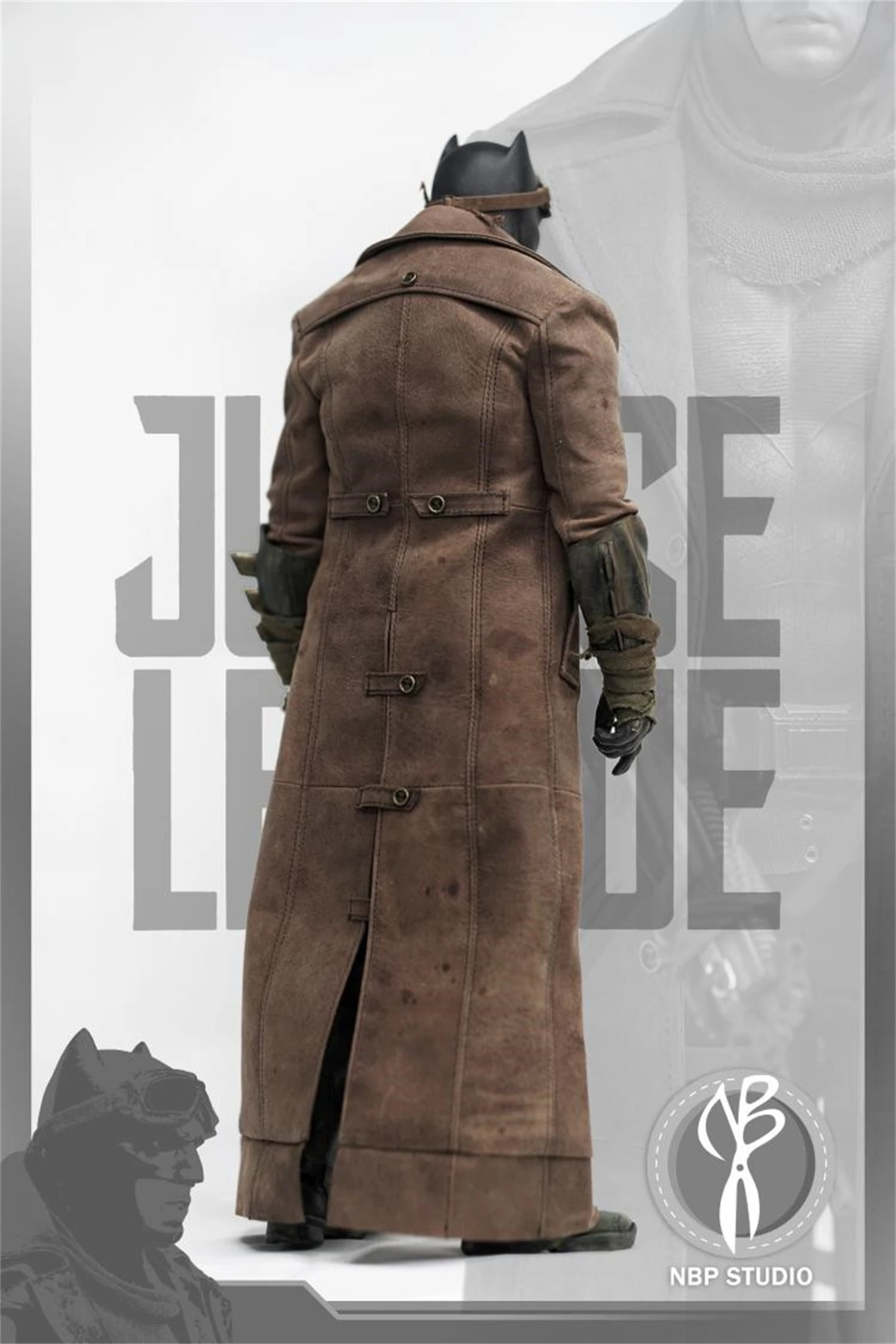 NBP STUDIO 1/6 Baman Desert Leather Wind Coat Windbreak Clothes Model DIY 12inches Action Figure