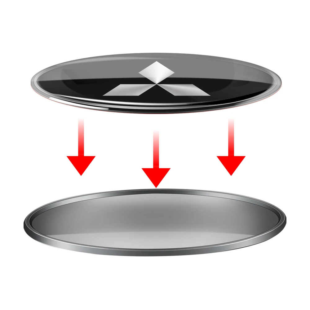Car Door Side Aluminum Emblem Fuel Cap Auto Accessories For Mitsubishi Ralliart Lancer EX Outlander ASX Competition Pajero V73