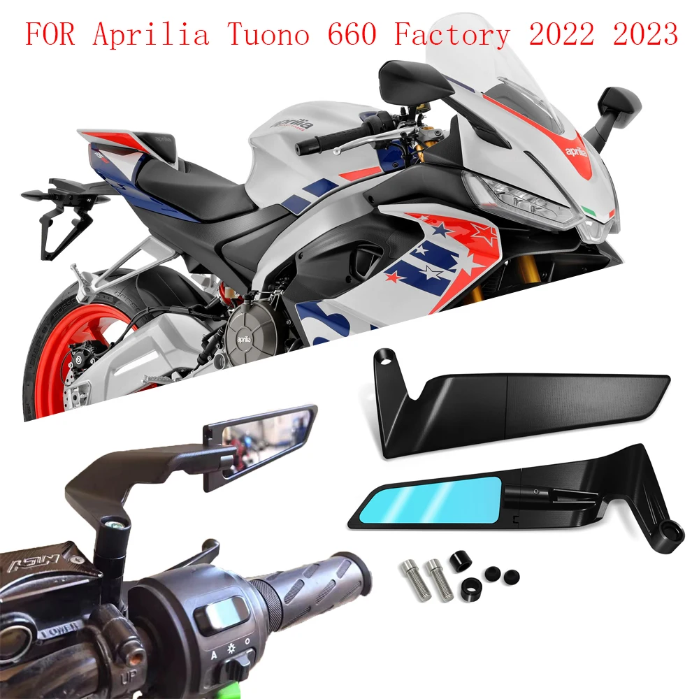 

For Aprilia Tuono 660 Factory 2022 2023 motorcycle accessories rearview mirror wind wing side rear view reversing