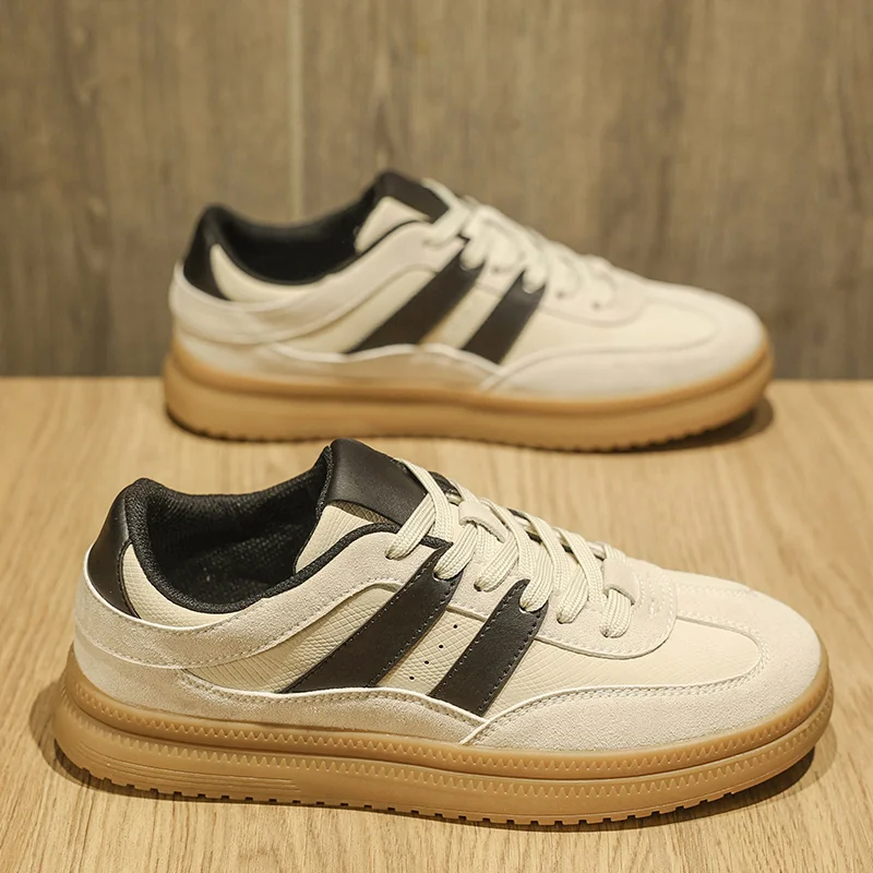 

2025 Spring New Rubber-Plastic Sole Casual Board Sneakers for Outdoor Sports - Comfortable, Soft, Slip-Resistant, Durable, and T