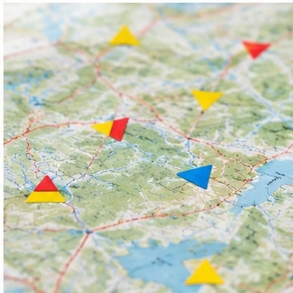 2000Pcs Small Flag Map Location Stickers Colorful Mini Flag Markers for Travel Adventure Map Planning Hiking Camping Self