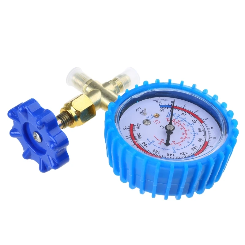 220PSI  500PSI  Professional Air Conditioning Refrigerant Recharge Pressure Gauge Manometer