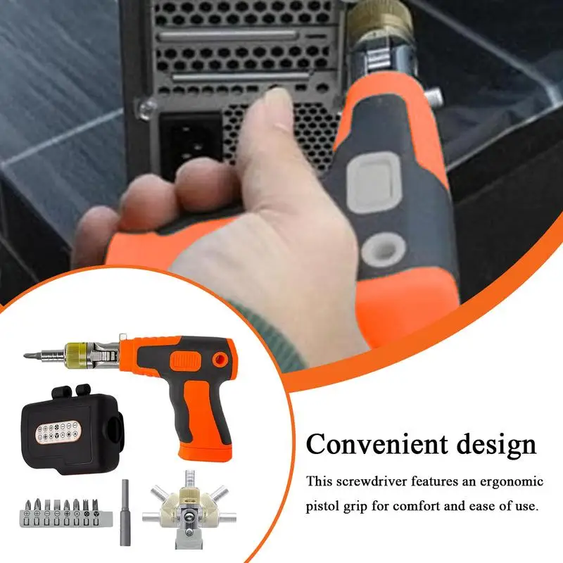 Ratcheting Screwdriver All-in-1 Strong Magnetic Ratchet With 14 Various Sizes Bits Electronics Computer Tools Repair Kit