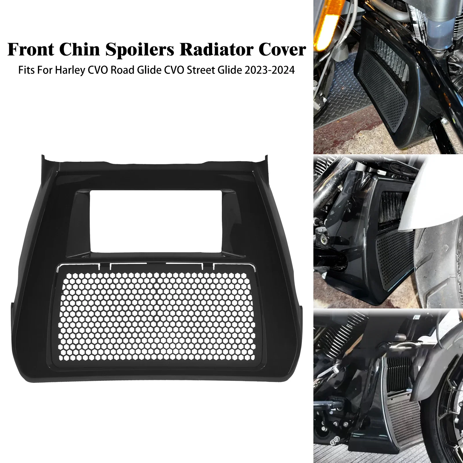 

Motorcycles Fairing Front Spoilers Cooler Radiator Chin Cover Set For Harley Touring Street Road Glide FLHXSE FLTRXSE 2023-2024