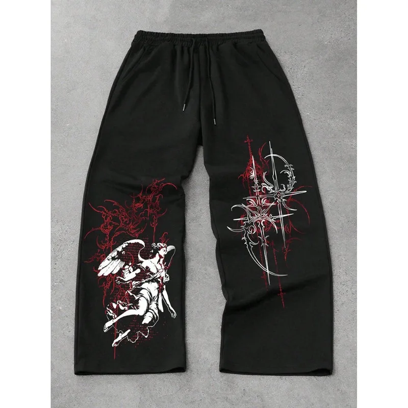 Pantalones Deportivos Transpirables de Secado Rápido para Hombre, Pantalones de Fitness con Estampado 3D, Ropa Deportiva