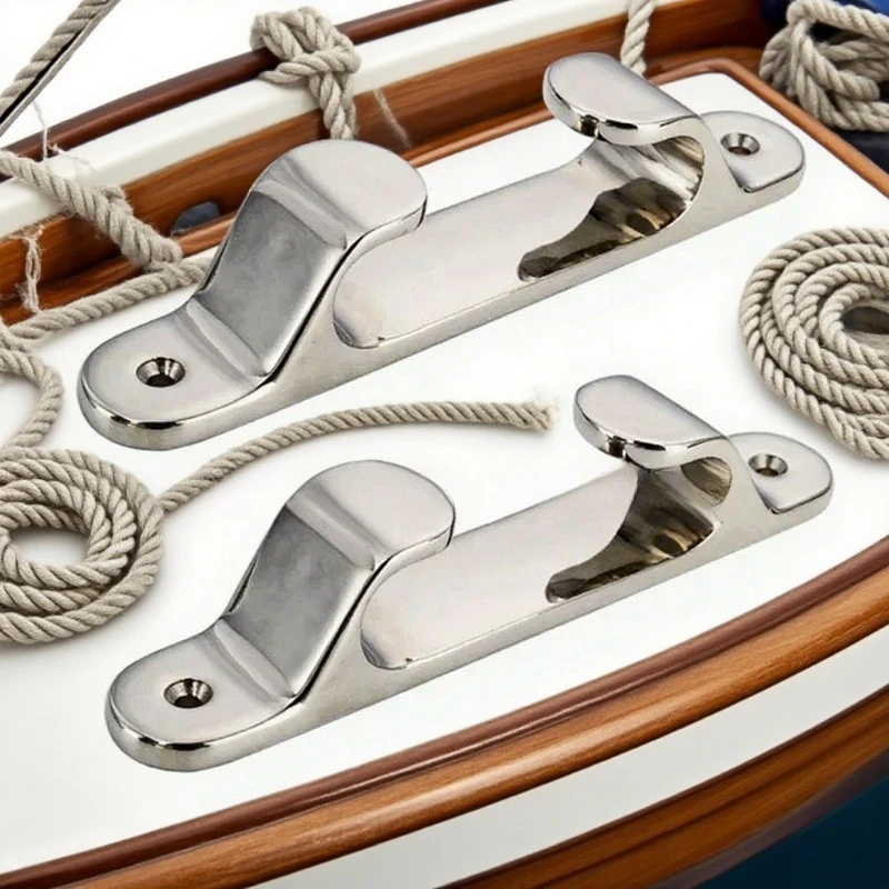 

5" 6" 316 Stainless Steel Marine Fairlead Dock Deck Cleat Line Rope Boat Yacht Marine Hardware Fitting Mirror Polished